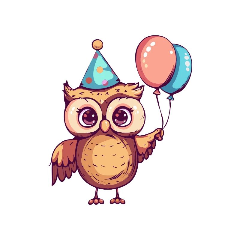 Eule Geburtstag Comic Niedlich