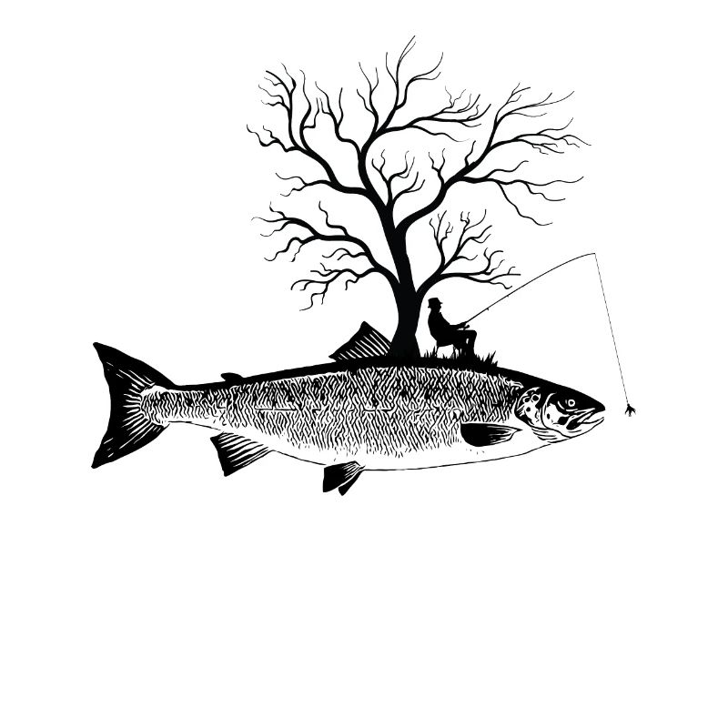 Graphic Tree - Fish Salmon