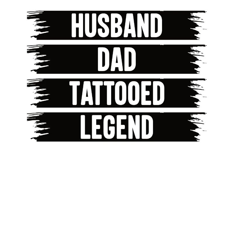 Vater Tattoo Bart Ehemann Papa Legende