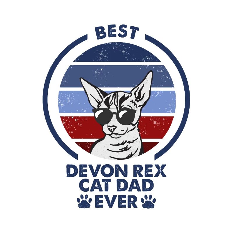 Cat Dad - Devon Rex Cat