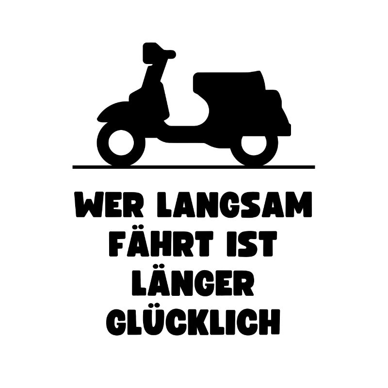 Passionierter Rollerfahrer oder Mofafahrer