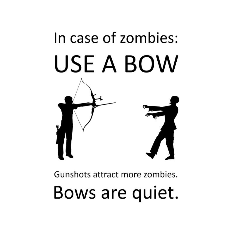 Use a bow Zombie Bogen Lustig