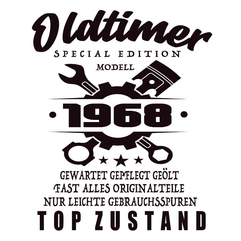 Oldtimer Special Edition Modell 1968 Geburtstag
