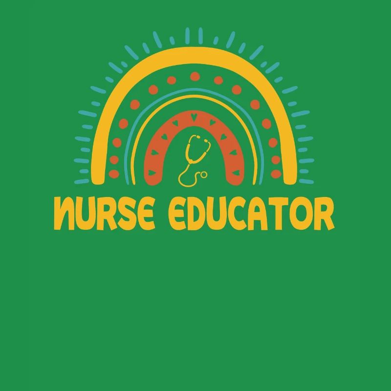 Infirmière instructrice Boho Rainbow