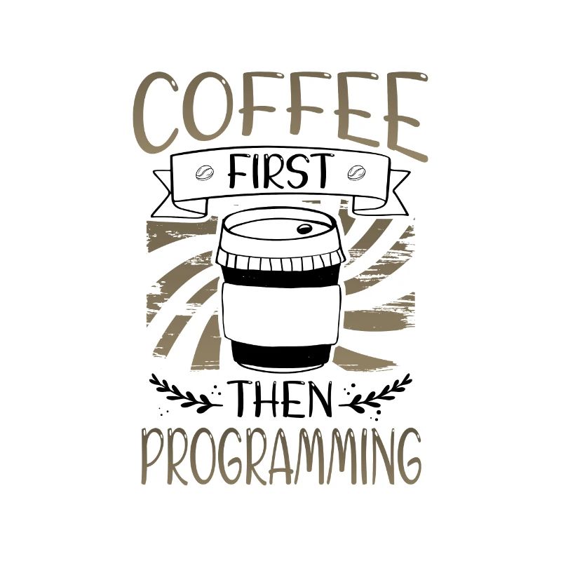 Programmierer schenkt zuerst Kaffee und dann Programmierung
