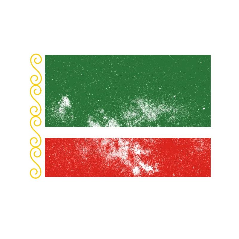 Chechnya Chechen Flag Vintage Effect