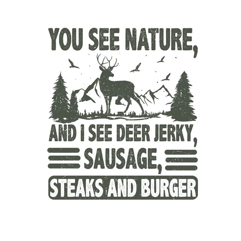 Geschenke Siehe Deer Jerky Sausage Steaks Burger