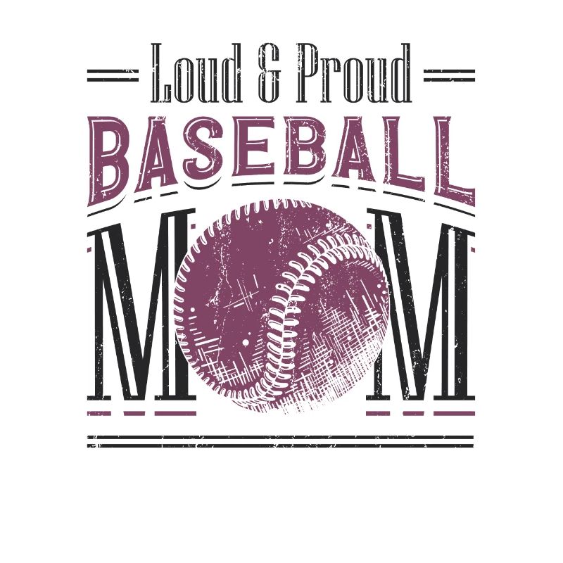Laut und stolze Baseball-Mutter