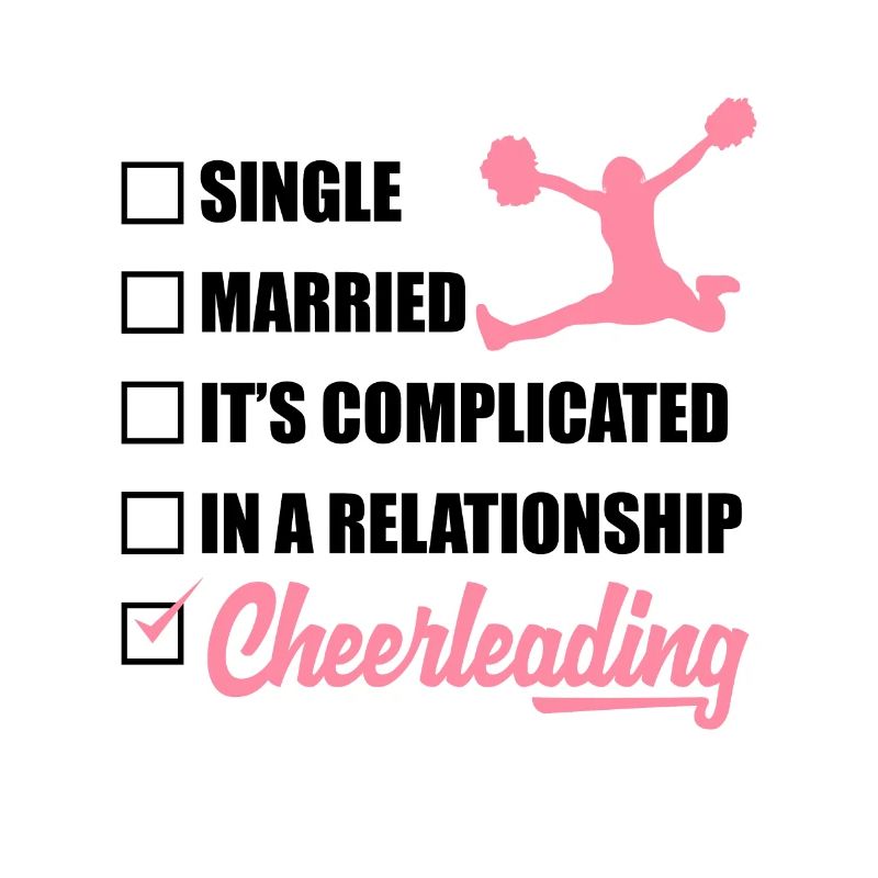 Single Married It's Complicated Cheerleading Cheer