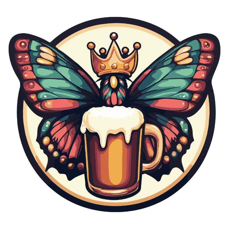 Schmetterling Bier Comic