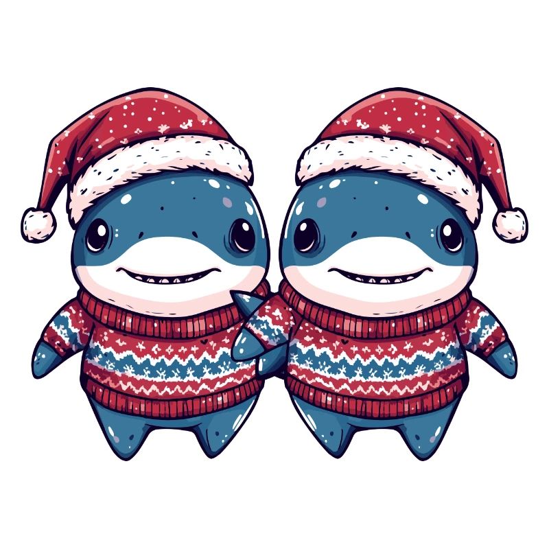 L’équipe de Noël des requins