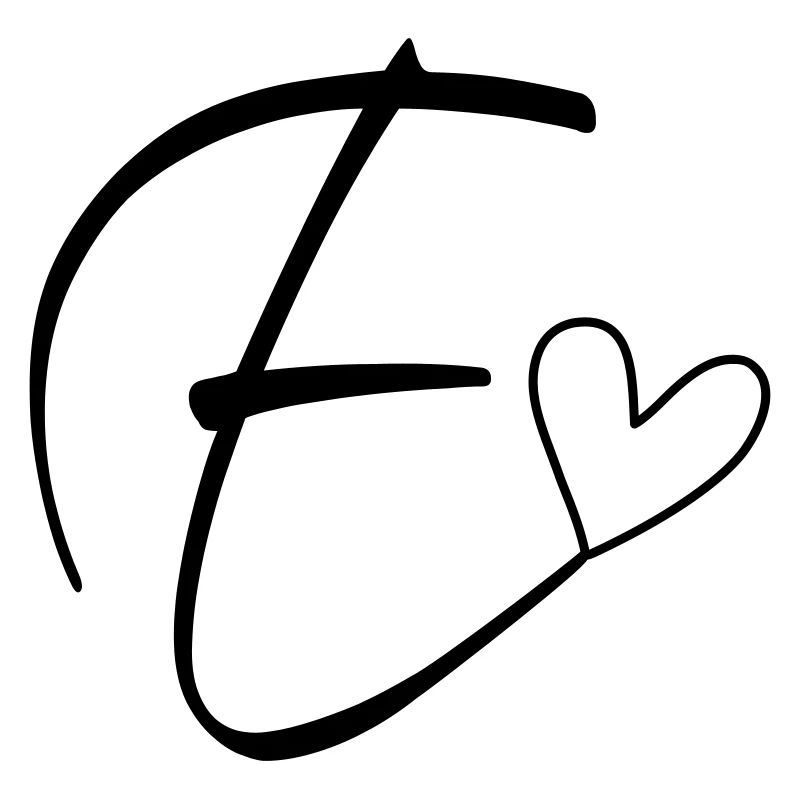 Letter E Letter E Calligraphy
