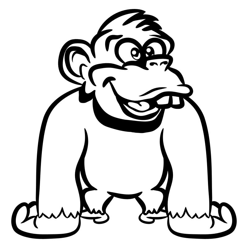 Stupide drôle de singe