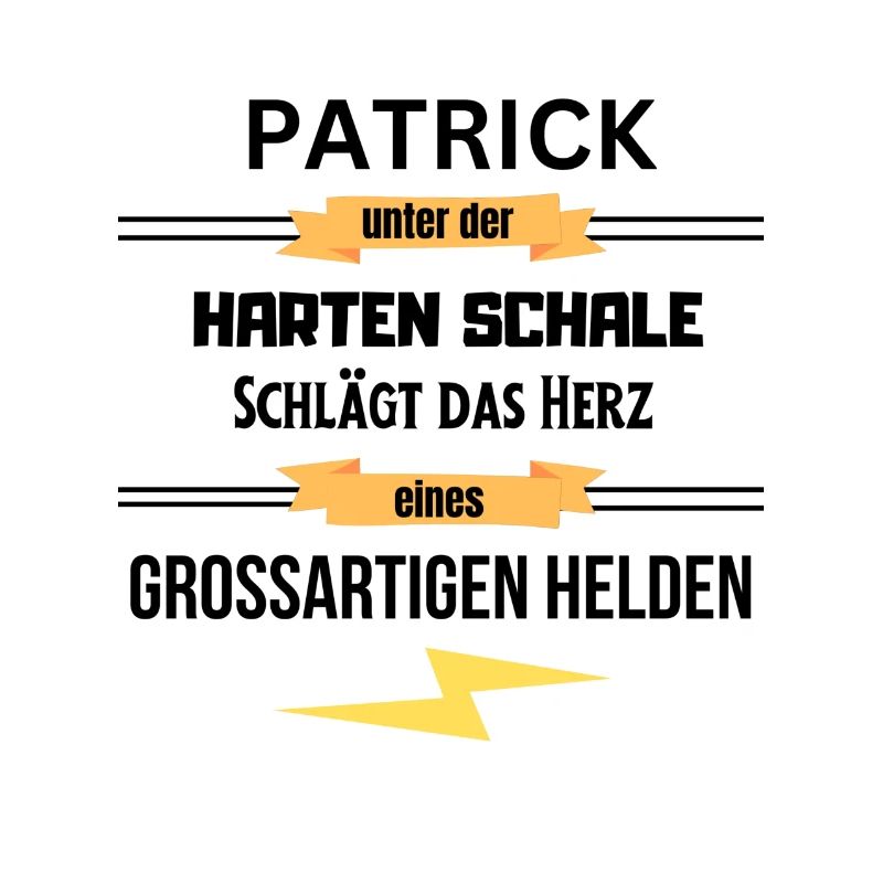 Patrick harte Schale eines Großartigen Helden