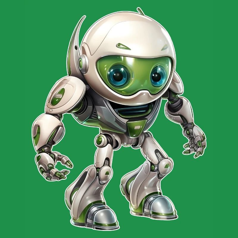 Funny Android Robot from the Pegasus Galaxy