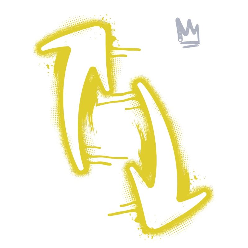 Arrows Upside Down Graphic Art Design