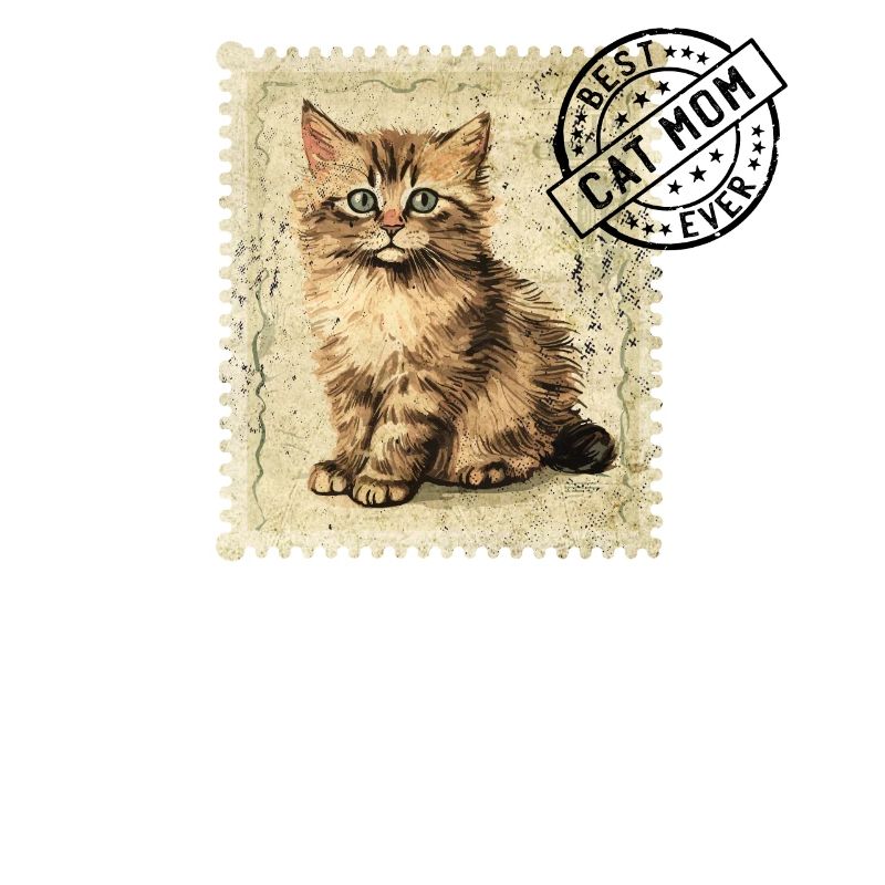 Chat Maman Chat Chat Timbre Chat Mamans