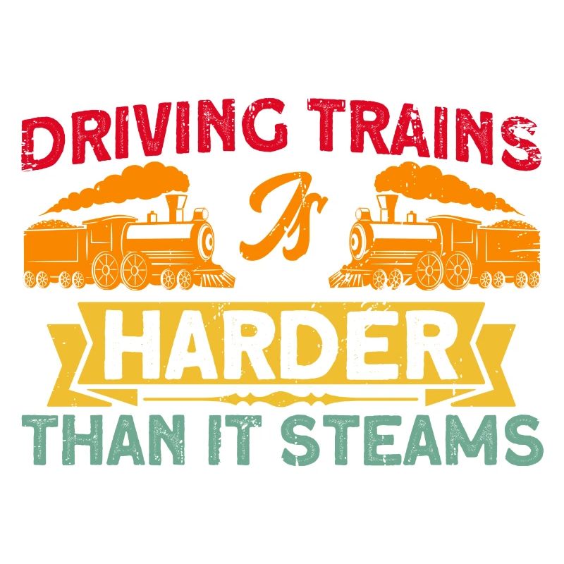 Trains Locomotive Engine Driver Gift