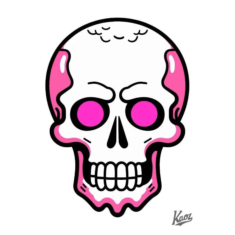 Tout simplement un crâne de crâne de dessin animé cool