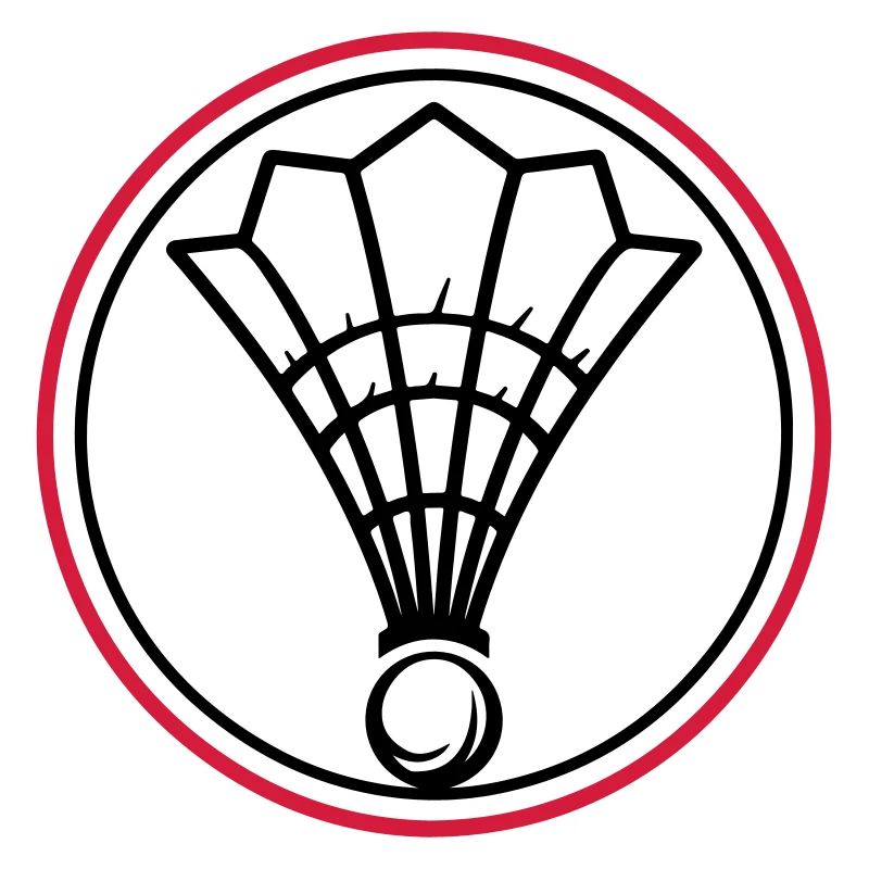 Équipe de symboles de badminton