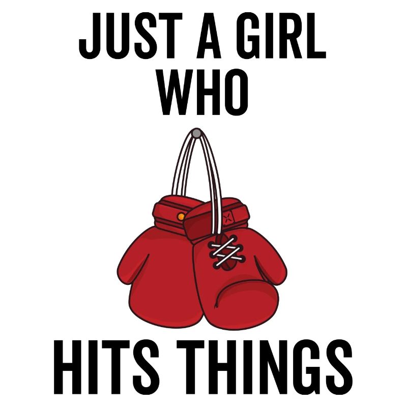 Nur ein Mädchen, das Dinge trifft