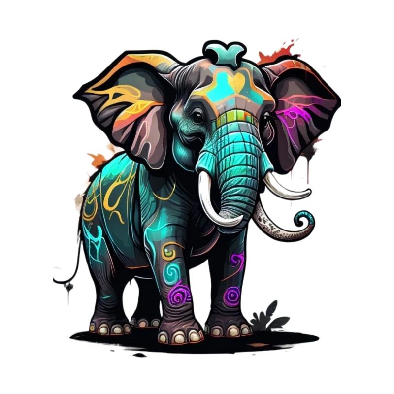 Graffiti Elefant