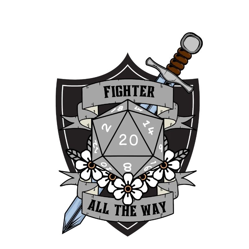 Fighter All The Way Version 2 Grey
