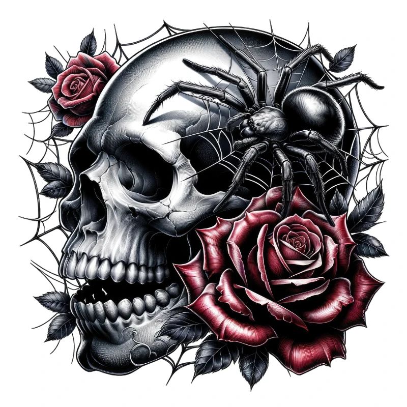 A dance between skulls and roses