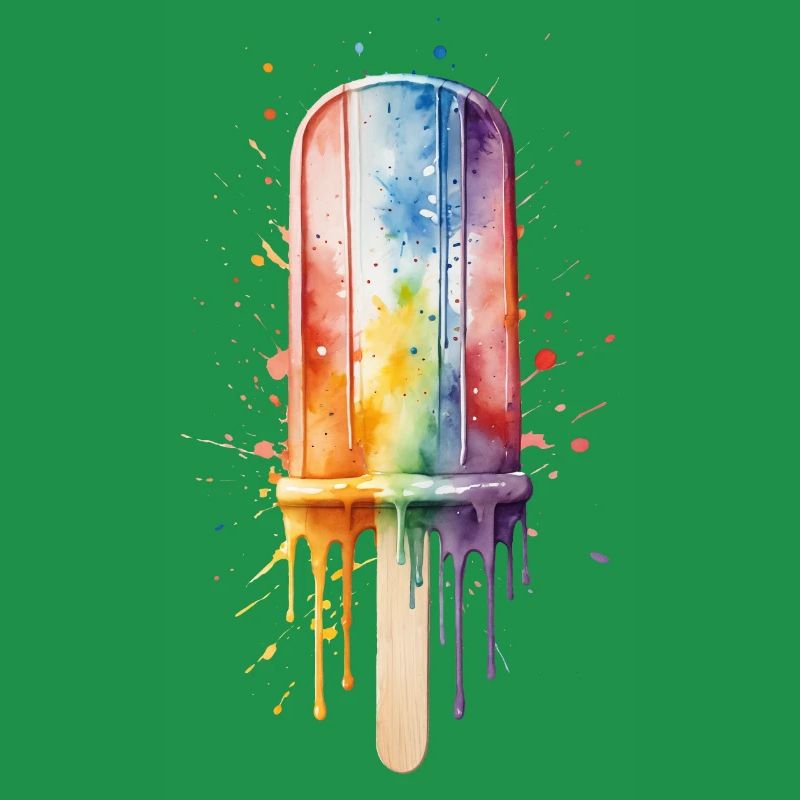 Rainbow Popsicle with Summer Fun