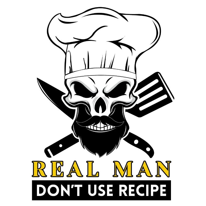 cook beard skeleton chef bearded skull chef