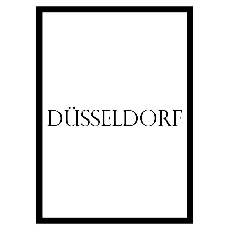 Düsseldorf, schlichter Statement Schriftzug