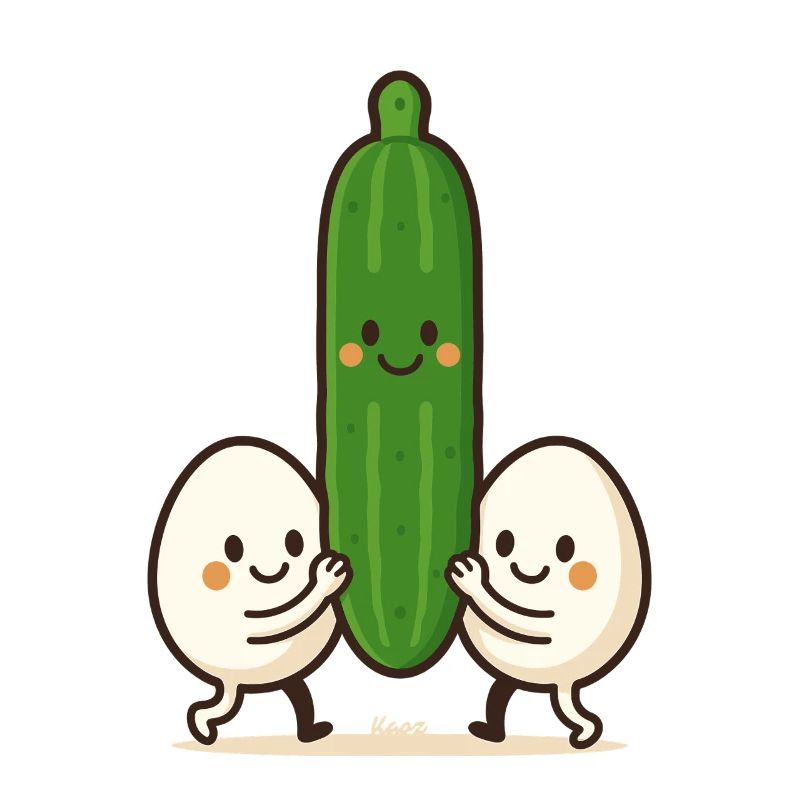 Zwei Eier & eine Gurke – Beste Freunde