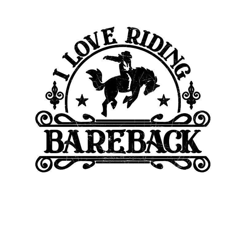 J’adore monter à cheval bareback équitation cavalier bareback