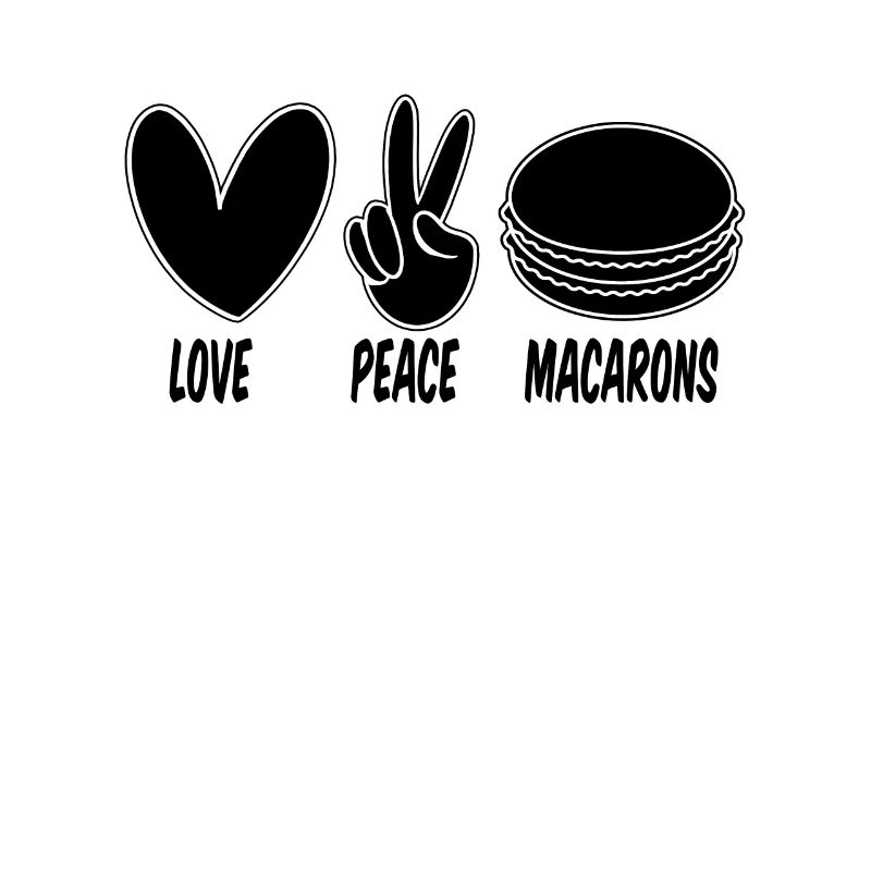 Love Peace Macaron Artfully Snacking Macaron Lover