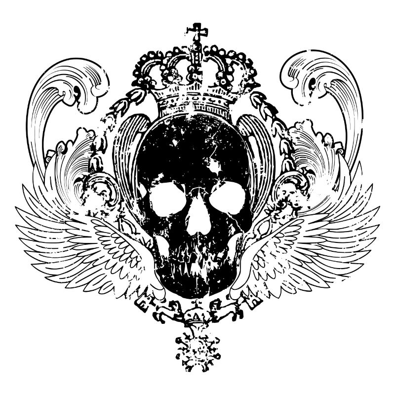 skulls king black