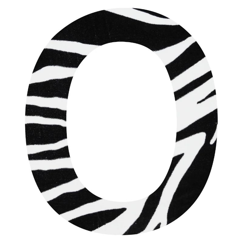 Buchstabe o zebra