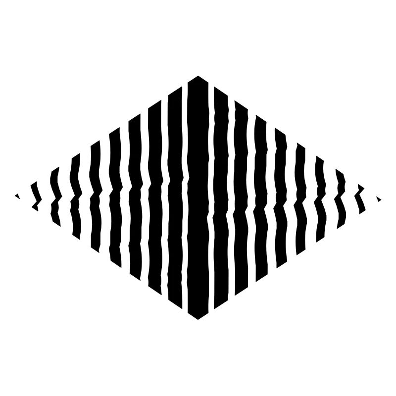 Rhombus shape line pattern many strokes