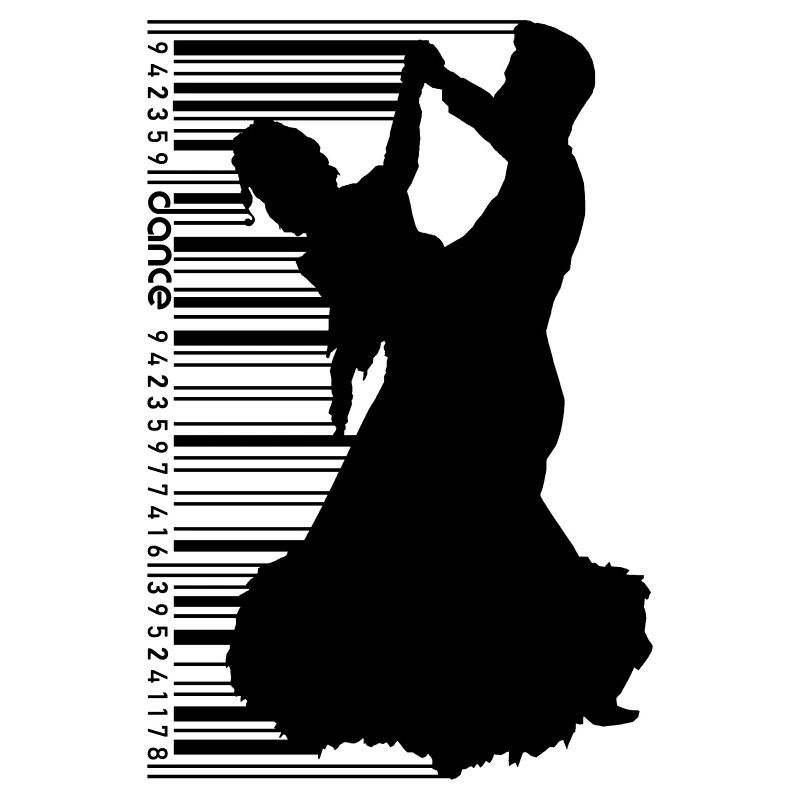 Dance pair in QR Code Style