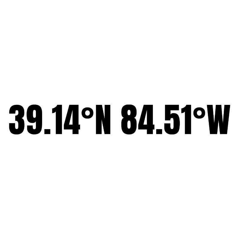 Cincinnati, Ohio, USA Coordinates