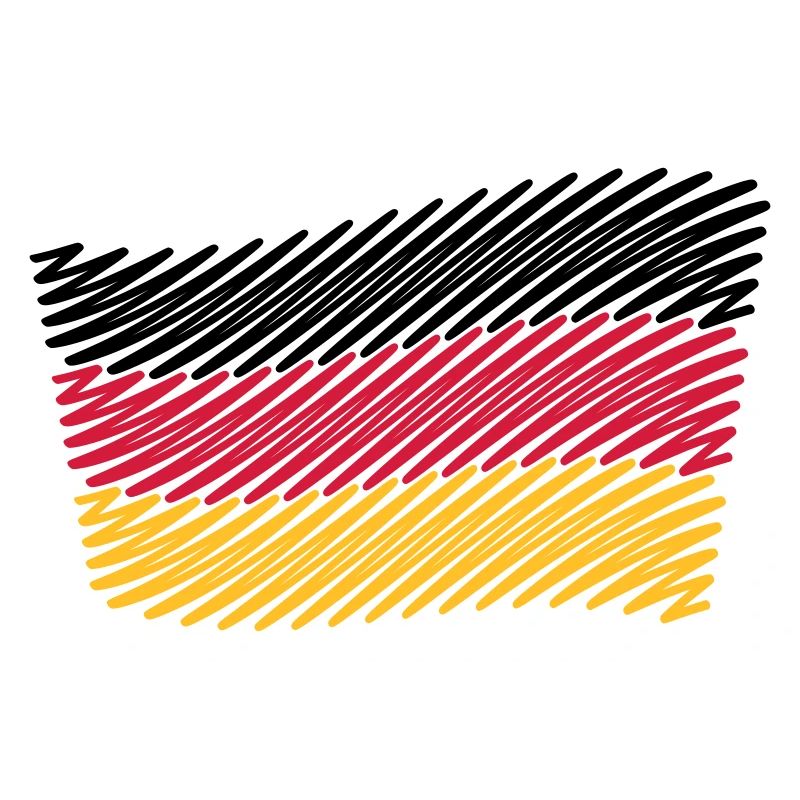 National Flag Of Germany (Scribble)