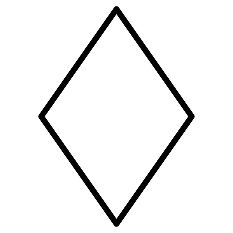 Mathematik Symbol - Raute