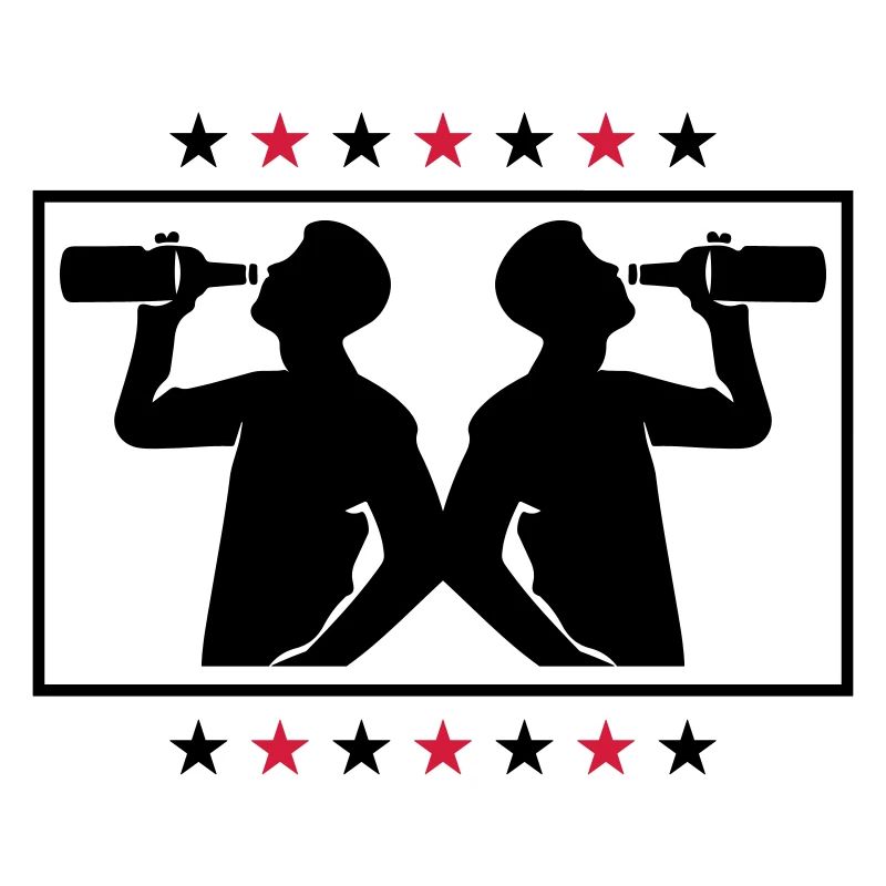 Trinker Bier Silhouette