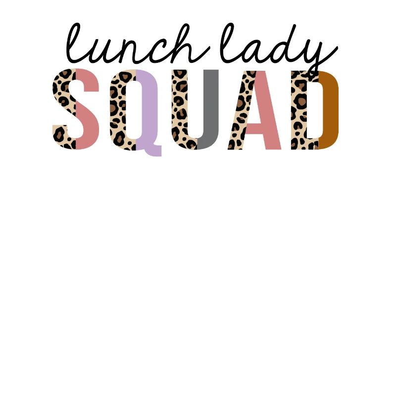 Déjeuner Lady Squad imprimé léopard drôle