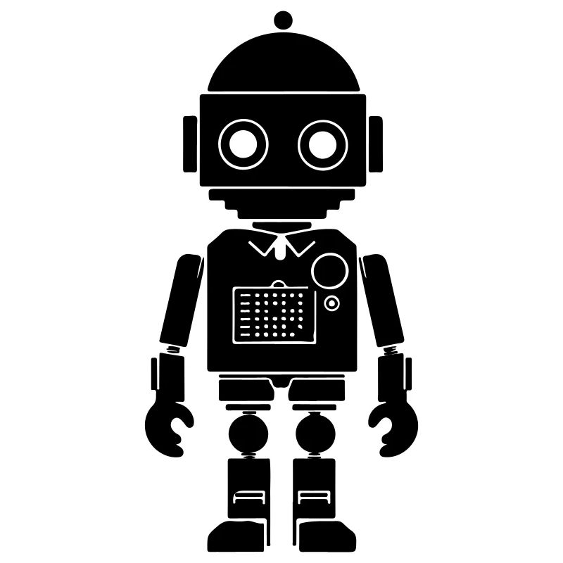 Silhouette de robot
