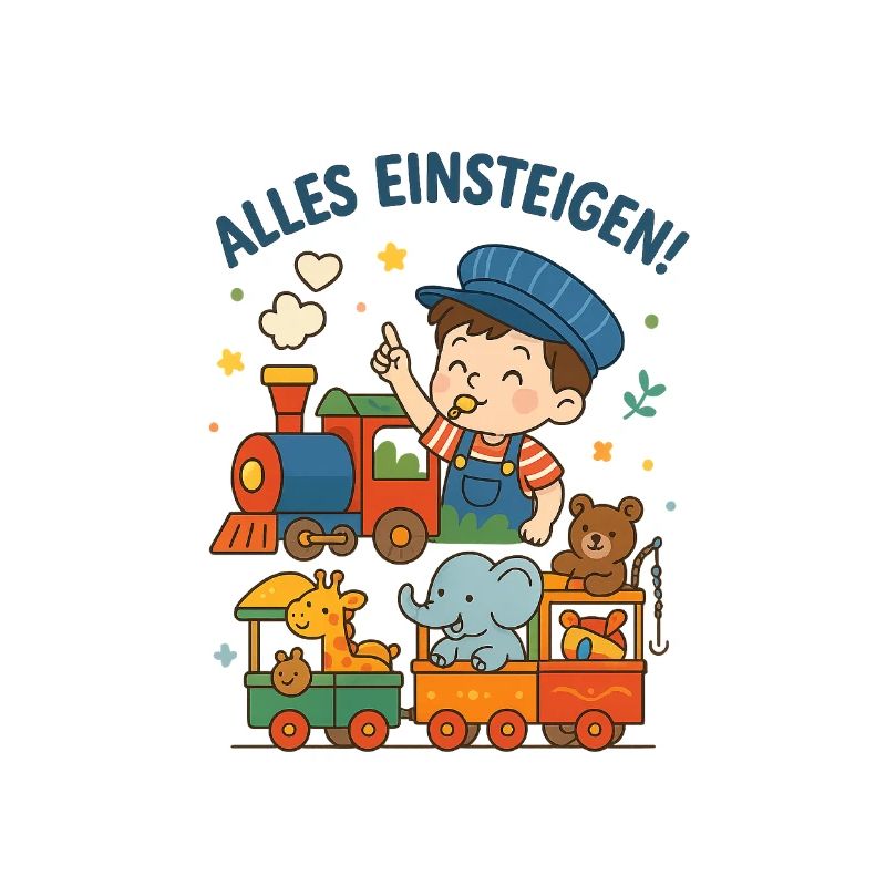 Eisenbahn Kinder Alles Einsteigen