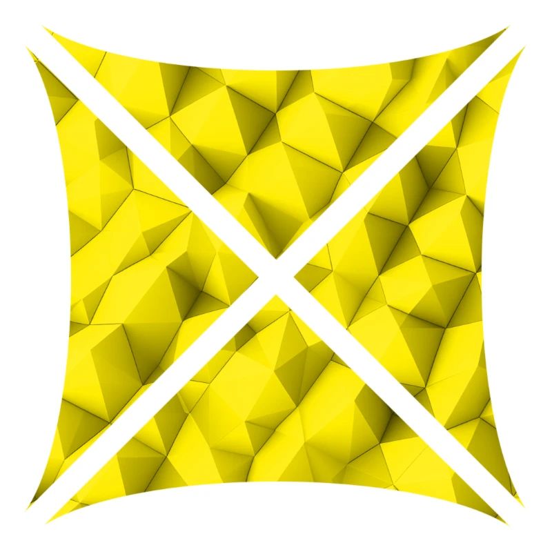 Conception de polygone abstrait jaune