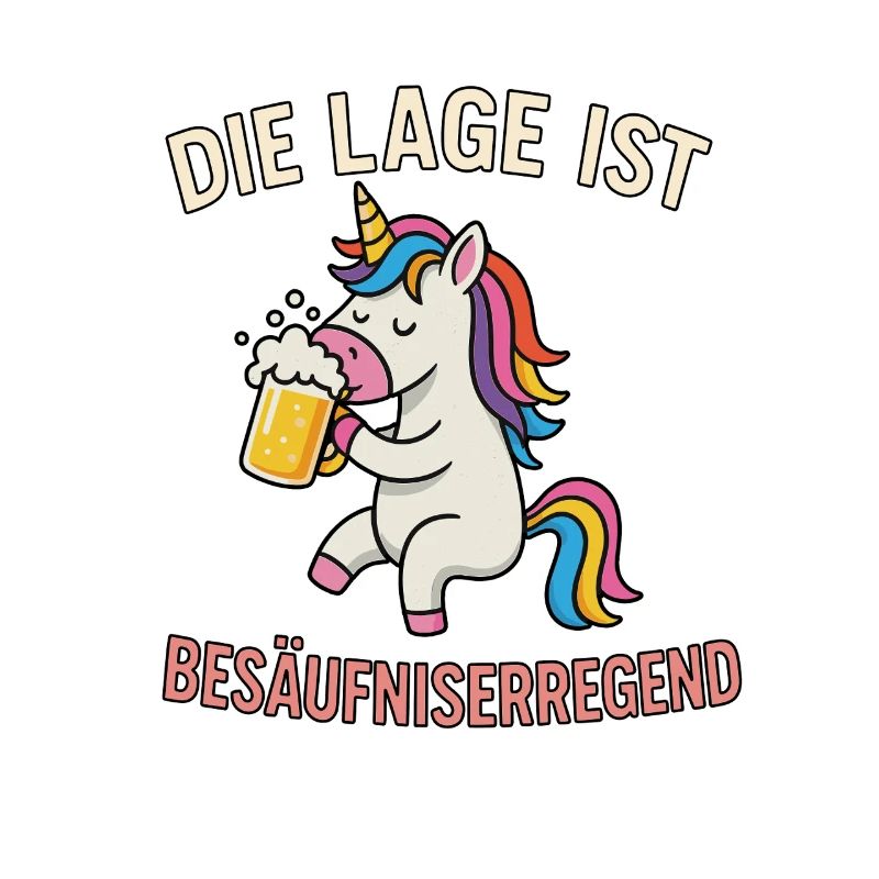 Einhorn mit Bier