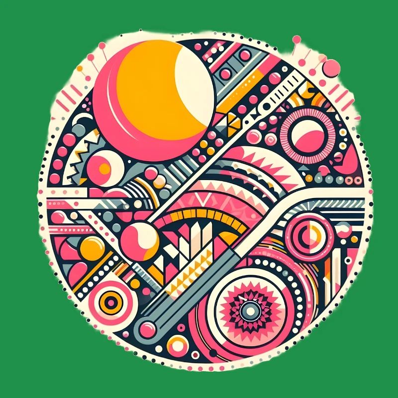 Neon Geometry — Orbit Bloom