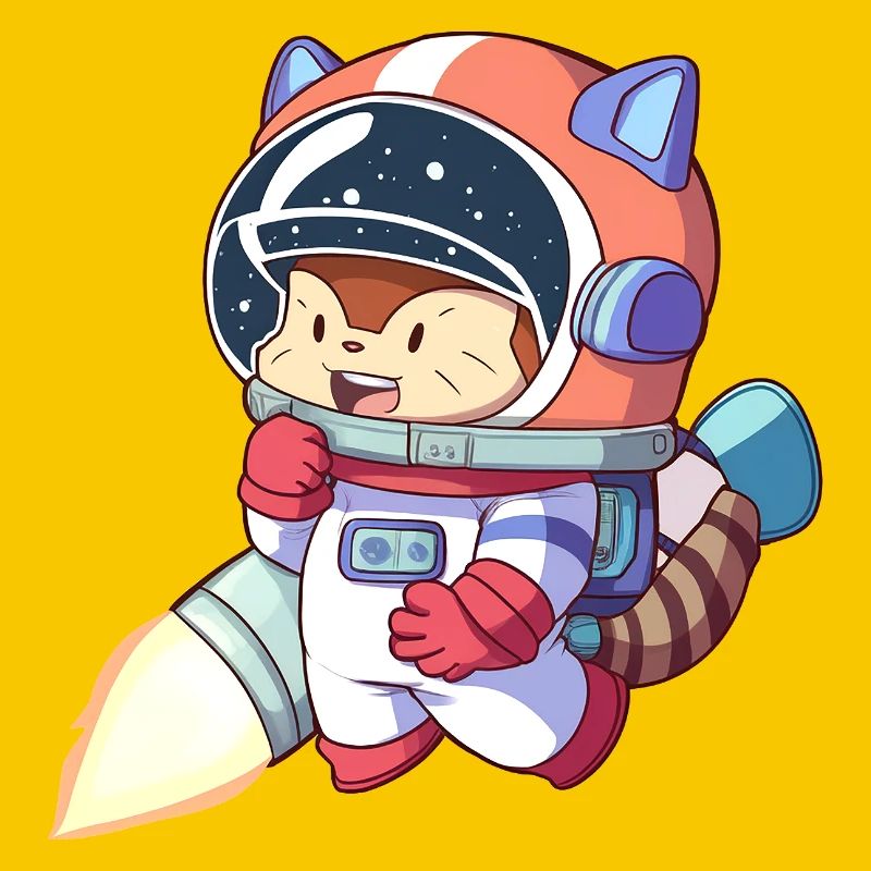 Astronaute chat en combinaison spatiale