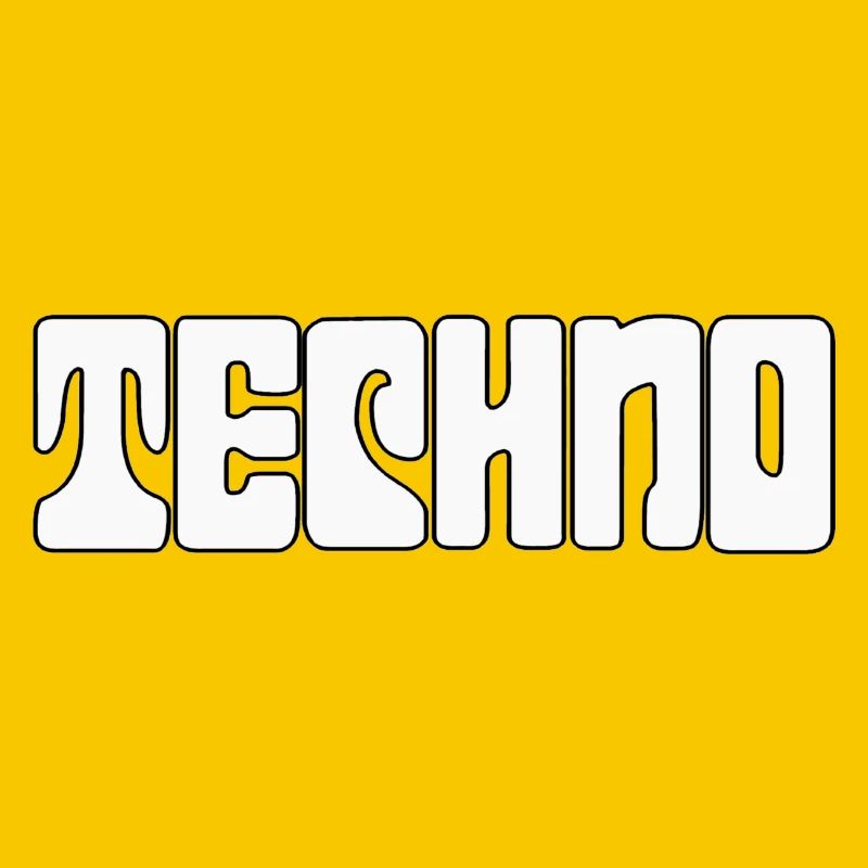 Futuristic Techno Pattern Tee